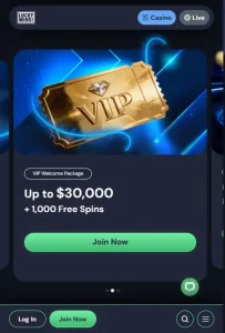 LuckyWins Australia website displayed in a mobile browser